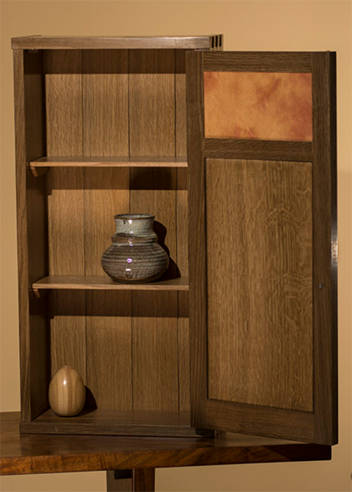 Interior of Tiger Bandsaw Box