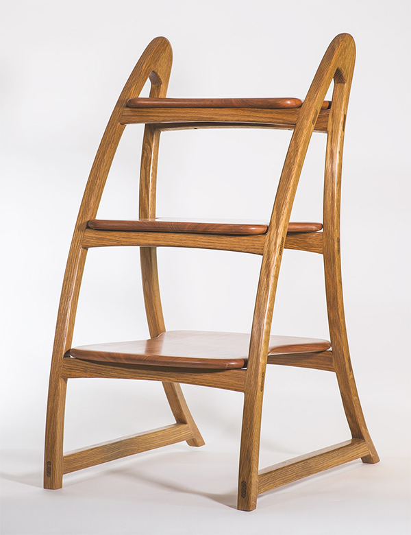 Wharton Esherick Inspired Library Ladder (bookshelf)